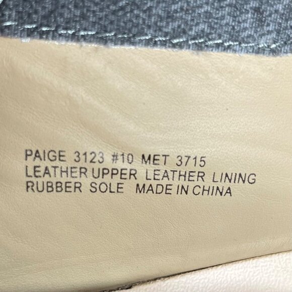 ABEO Paige Leather Slide Sandals Slip-On Leather Upper Gray Size 10 - Picture 10 of 10